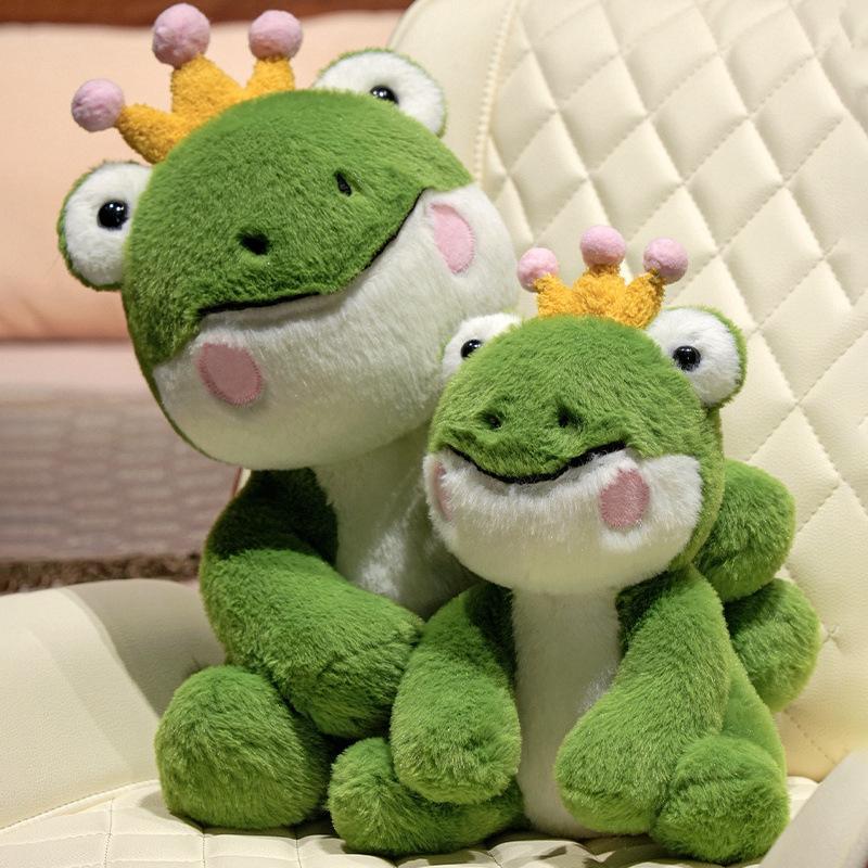 Cute Frog Prince Doll Plush Toy Doll Children Sleeping Pillow Girls Holiday Gift Doll