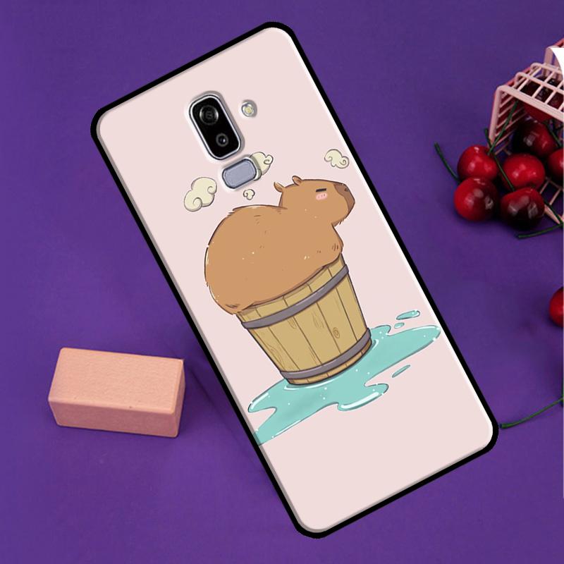Capybara Spa Case For Samsung Galaxy J7 J5 J3 2017 J1 A3 A5 2016 A6 A8 J4 J6 Plus A7 A9 J8 2018 Cover