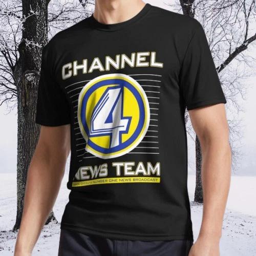 

Channel 4 News Team Active T-Shirt Logo TEE T-Shirt Funny Size S to 5XL 4XL