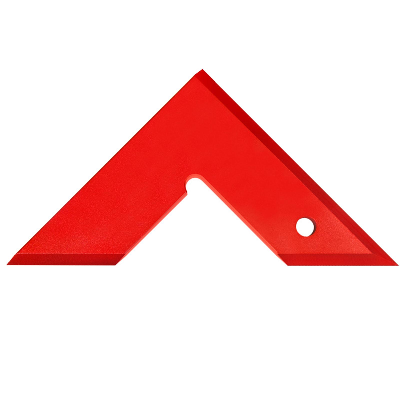 

45/90 градусов угольник линейка для столярных работ металл столярный инструмент квадратные углы линейка измерительный инструмент красный