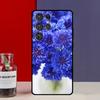 Blue Cornflowers Delphinium Funda Case For Samsung Galaxy S25 Ultra S9 S10 S20 S21 S22 Plus S23 Ultra S24 FE Phone Cover