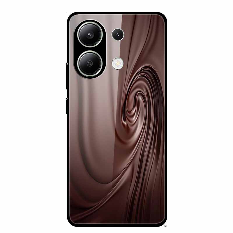 Glass Case For Xiaomi Redmi Note 13 Case Soft Bumper Tempered Glass Hard Back Cover For Redmi Note 13 Pro Phone Case Funda Coque