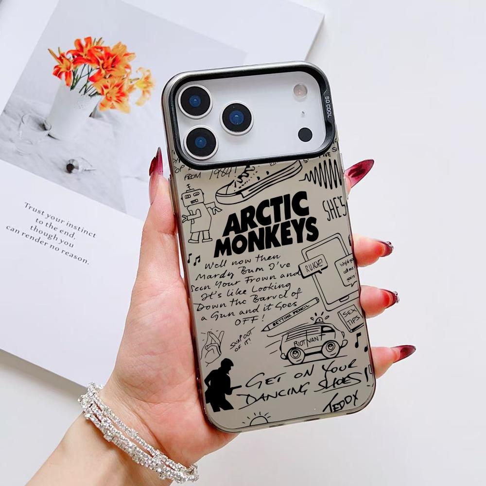 Band A-Arctic M-Monkeys Phone Case For iPhone 17 16 15 14 13 12 11 Pro Max Air Matte Laser Aurora Shockproof Funda