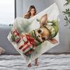 Tuniu Cute Watercolor Bear Fleece Blanket for Kids Teens Adults Soft Warm Throw Sofa Bed Gift Idea