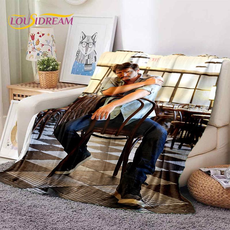 Pedro Pascal 3D Soft Throw Blanket - Warm Picnic, Bed, Sofa Accessory
