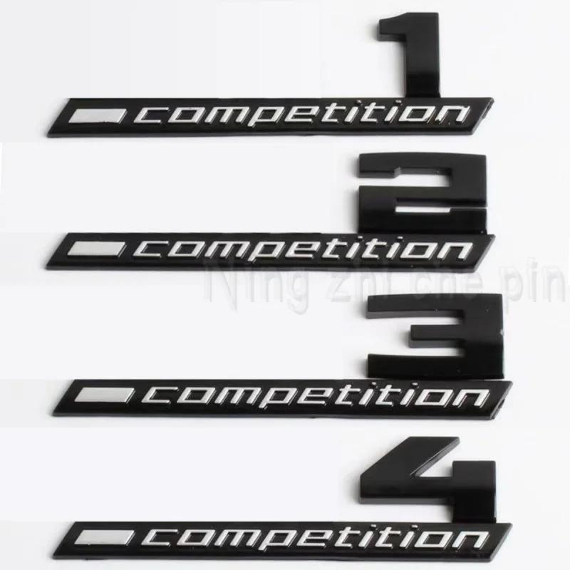 Giossy Black 3D ABS COMPETITION ABS Emblem Thunder Edition For BMW M1 M2 M3 M4 M5 M6 M7 M8 Car Trunk Badge Sticker tv2