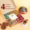 Cycle Pure Navin Premium 4-in-1 Havan Tasse Sambrani Packung mit 3 x 12 Tassen Jasmin Sandel Rose Guggul