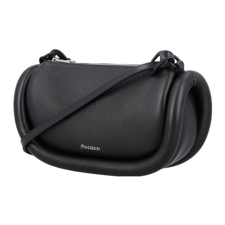 New JW Anderson Calfskin Shoulder Bag, Crossbody Bag Women's Black HB0570LA0107