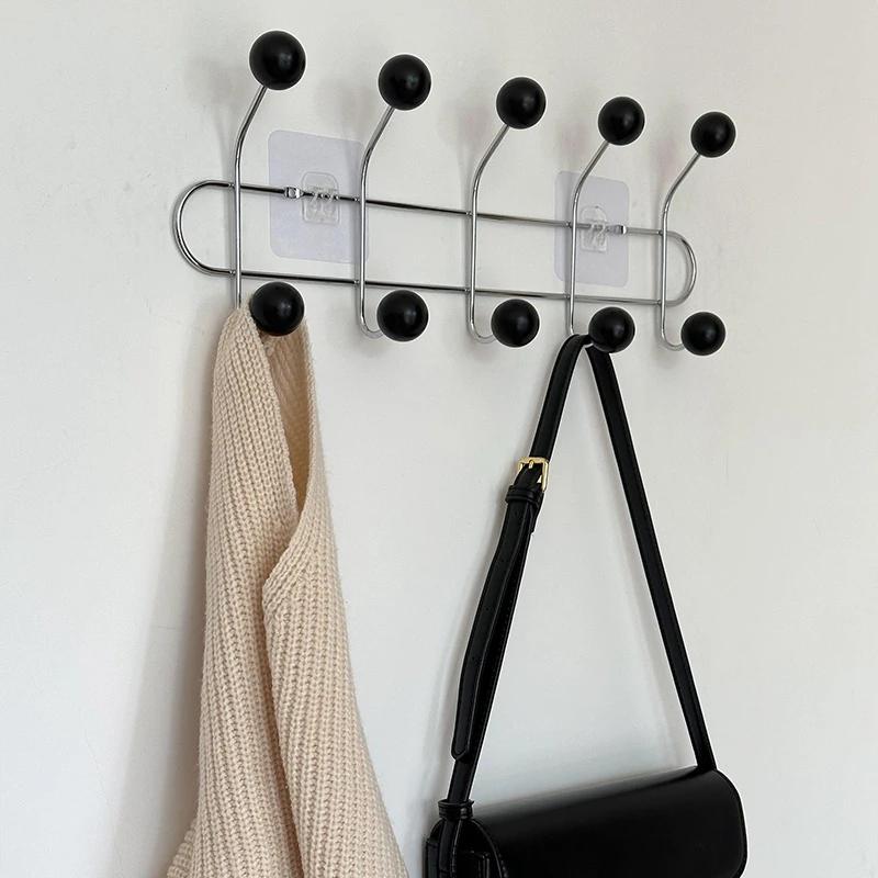 Key Storage Hook Multi-functional Hook Coat Living Room Bedroom Storage Hooks Wall Non-marking Decoration Accessories
