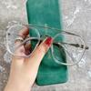 2025 Blue Light Blocking Fashion High-end Glasses Men Optical Clear Glasses Black Square Frame Eyeglasses Anti-radiation