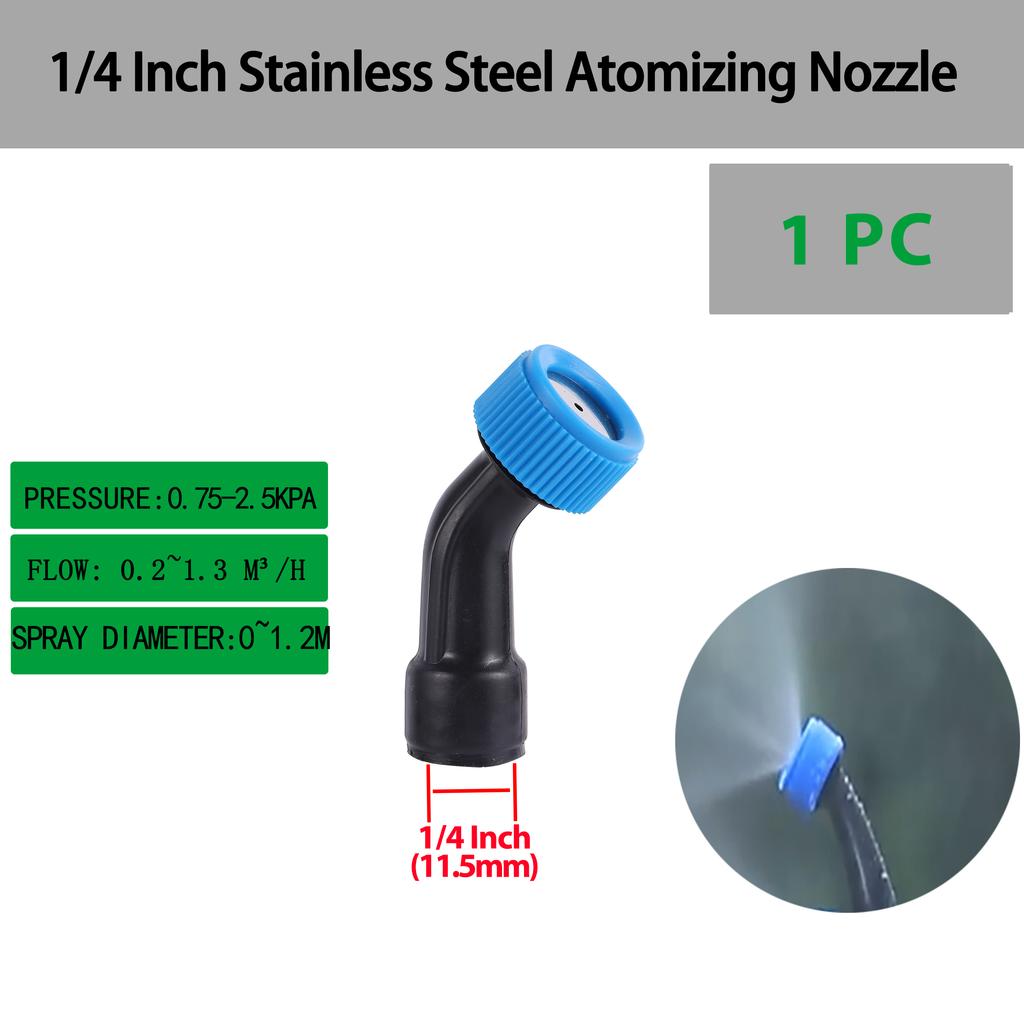 1/2"1/4" Garden High Pressure Atomizing Adjustable Nozzle with Threaded Single/Dual/Triple Nozzle Irrigation Pesticide Sprinkler