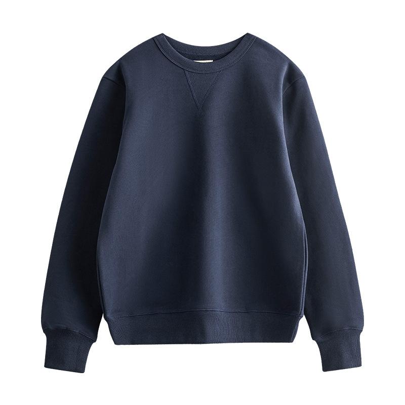 Thick Velvet Pullover Round Neck Long Sleeve Bottoming Sweater for Men and Women