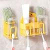 Plastic Duck Toothbrush Holder Yellow Toothpaste Toothbrush Storage Rack  Bathroom