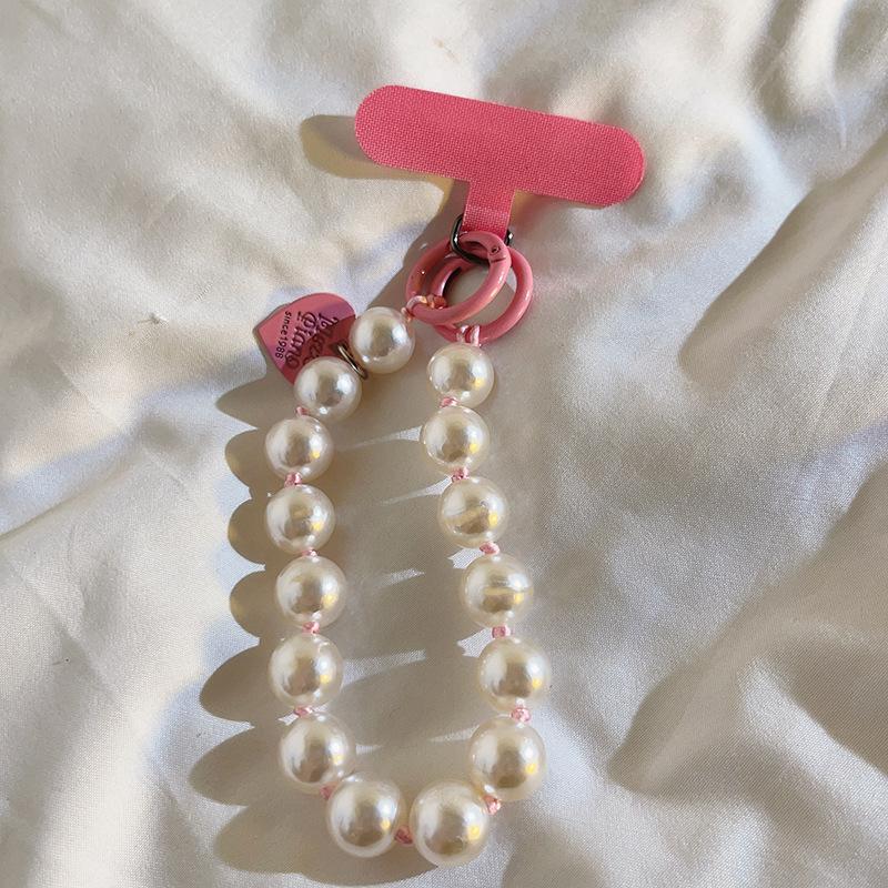 

Korean Cute Colorful Heart Bead Phone Chain - Pendant Charm Strap for iPhone, Samsung, Bags, Universal Girl s Hanging Rope