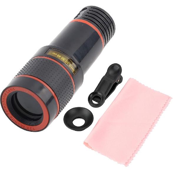 

Zoom Lens Kit for Tenth Generation,Telescopic Phone Objectif,Clip On Lens Zoom,Phone Camera Lens Kit,Professional 12X Telephoto Lens Telescopic