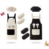 New Cartoon Kids Apron Arm Sleeve Waterproof Children's Bib Chef Cap Hat Chef's Uniform Costume Prop Painting Apron