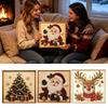 Christmas Framed 3D Pearl Painting Kit, DIY Sparkling Pearl Art Set, Beginner-Friendly Holiday Wall Decor Craft for Adults