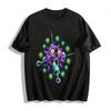 Virus Syringe Print Trendy Casual Short Sleeve T-Shirt Pure Cotton T-shirt