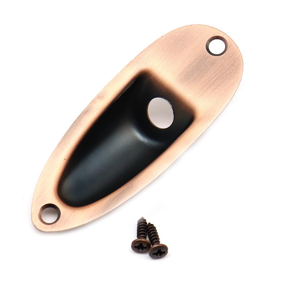 1pcs Boat-Shaped Guitar Jack Cover Plate Guitar Bass Jack Cover Jack Plate for ST SQ Electric Guitar 5 Coloer