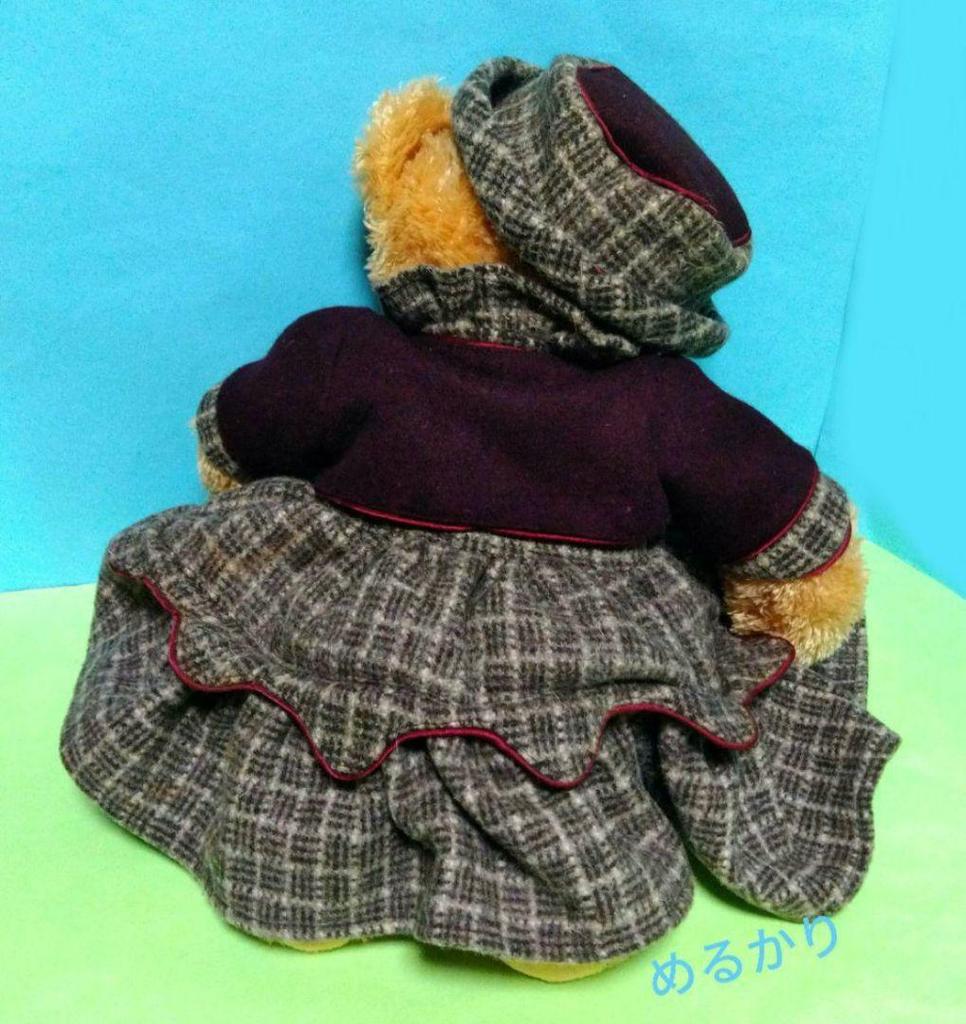 [USED] Retro Classic Teddy Bear Plush Toy Hat Bolero Dress Bear