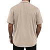 Men's Versatile Casual Corduroy Button-down Short-sleeved Shirt With Pockets