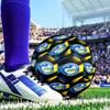 Parramatta Eels Team Crest Soccer Ball Size 5 Soccer Ball, Machine-stitched, Durable, Suitable for Training and Matches Fan Gift