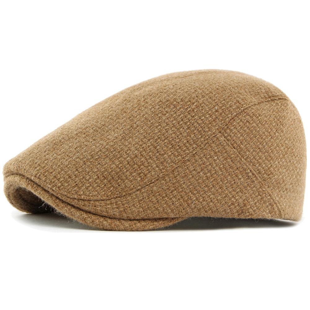 HT4888 Baskenmützen Herbst Winter Wollmischung Hüte für Männer Frauen Künstler Maler Baskenmütze Männlich Weiblich Flache Kappe Schirmmütze Achteckige Baskenmützen