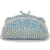Borsa da sera in cristallo colorato Borsa a pochette con diamanti scintillanti per donna Borsa a mano di lusso con strass per matrimonio, ballo, cena, banchetto