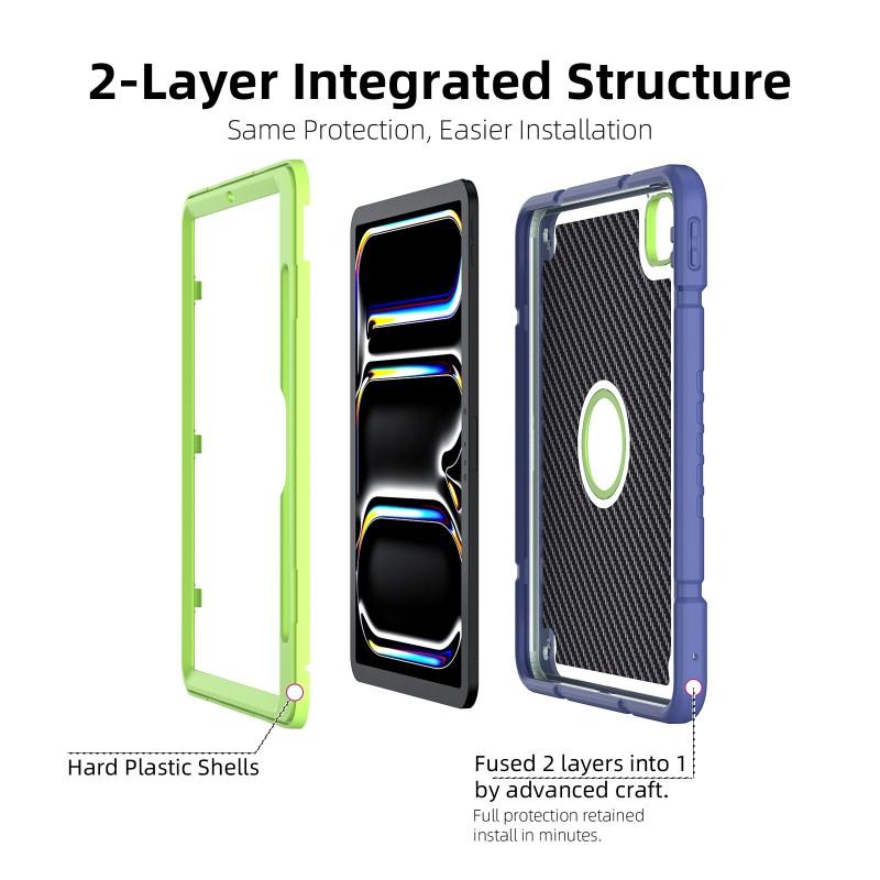 IPad Pro 11-inch Case With Stand Air Cushion Drop Protection Silicone PC Hybrid Cover M4 M5