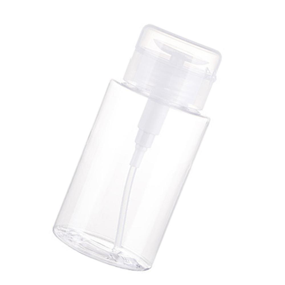 6 Pack Dust Proof Lid Push Down Pump Bottle Leakproof Empty Dispenser  Nail Polish
