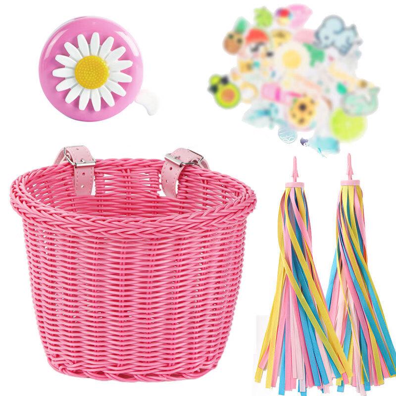 Retro Woven Bicycle Basket