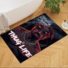 2pac Customize Text Floor Mat Perfect for Dormitory Entryway Outdoor Game Room Anti-slip Rug Anime Office Decor Best for Christmas