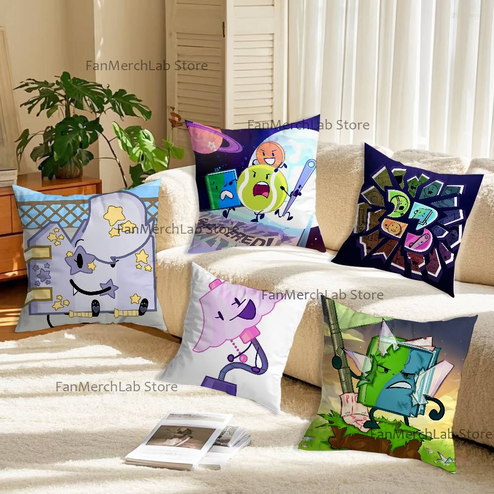 BFDI BBattle for Dream IslandS Pillowcase Pillowslip Cushion Plush Boys Girls Cartoon Anime Kawaii Decoration Birthday Gifts