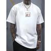 Creative Pattern T-shirt Men Summer Trend Fashion Fitness Training Short Sleeves Loose and Comfortable Pure Cotton Men Clothing
