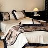 Summer Maternity French Retro Style Tencel Summer Quilt Four-Piece Set Silk Skin-Friendly Air-Conditioning Machine Washable Cooling