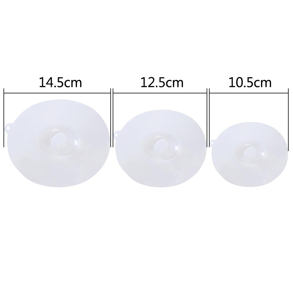 1PC High Temperature Resistance Silicone Cup Lids Durable Transparent Cup Suction Seal Lid Anti-dust Glass Mug Cover