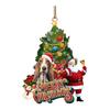Fun Festive And Cartoon Dog Santa Hanging Ornaments For Christmas Tree And Decoration Vehicle