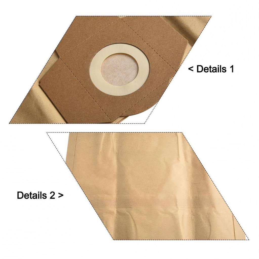 5PC 20L For Einhell Wet And Dry Vacuum Bags (Pack Of 5) For BT-VC 1250S