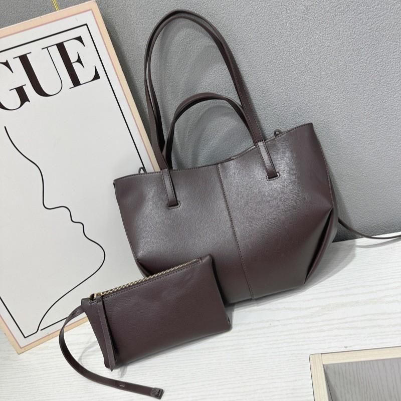 2024 PU-Leder Tragetasche Tragbar Große Kapazität Trendig Modisch Damen Nische High-End Schultertasche Achseltasche