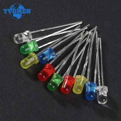 100PCS 3mm LED Diode 5mm Super Bright LED Emitting Diodes Assortment Set 2x5x7mm White Red Green Blue Yellow DIY Electronic Kit
