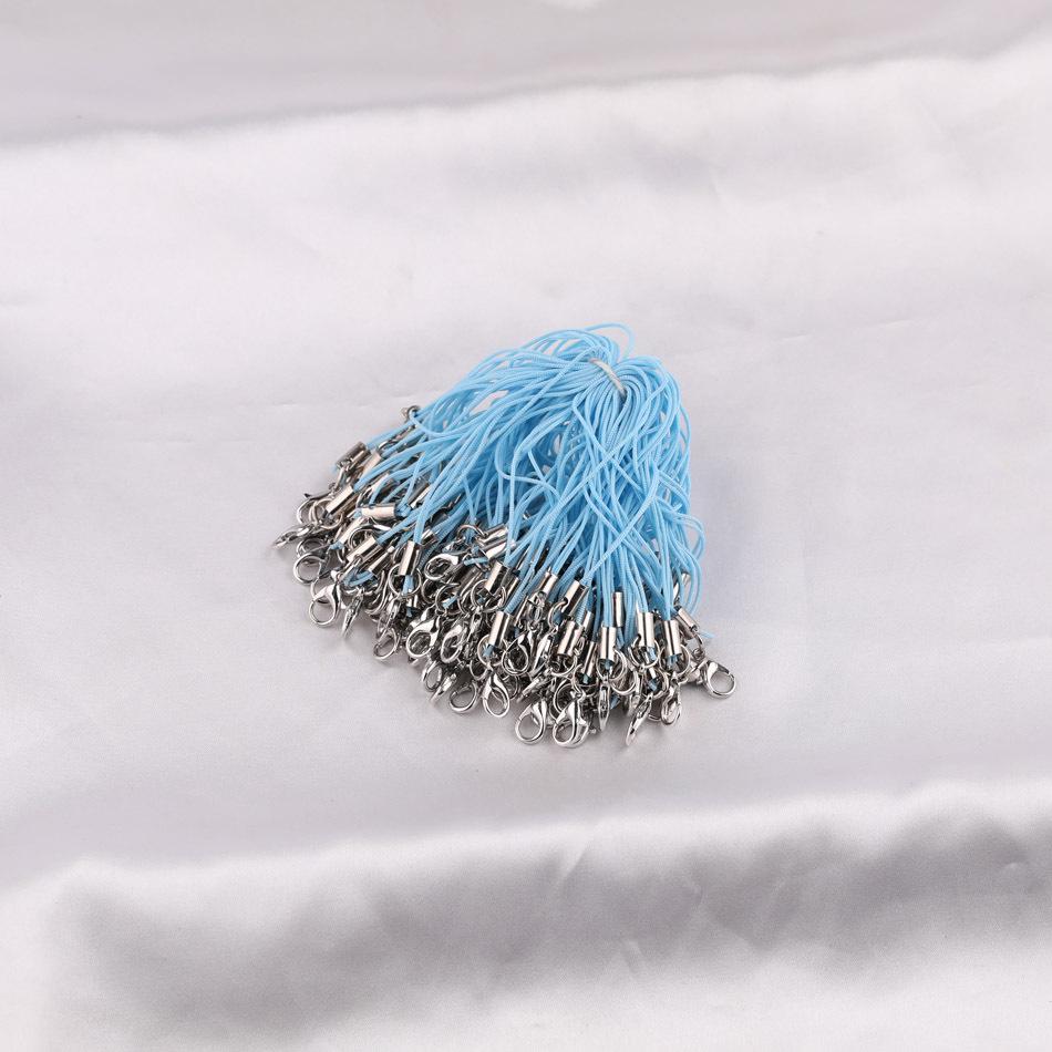 

Многоцветный шнурок для мобильного телефона с застежкой-лобстером - Сделай сам, ручная работа, веревка для ювелирных аксессуаров 95 pieces with lobster clasp