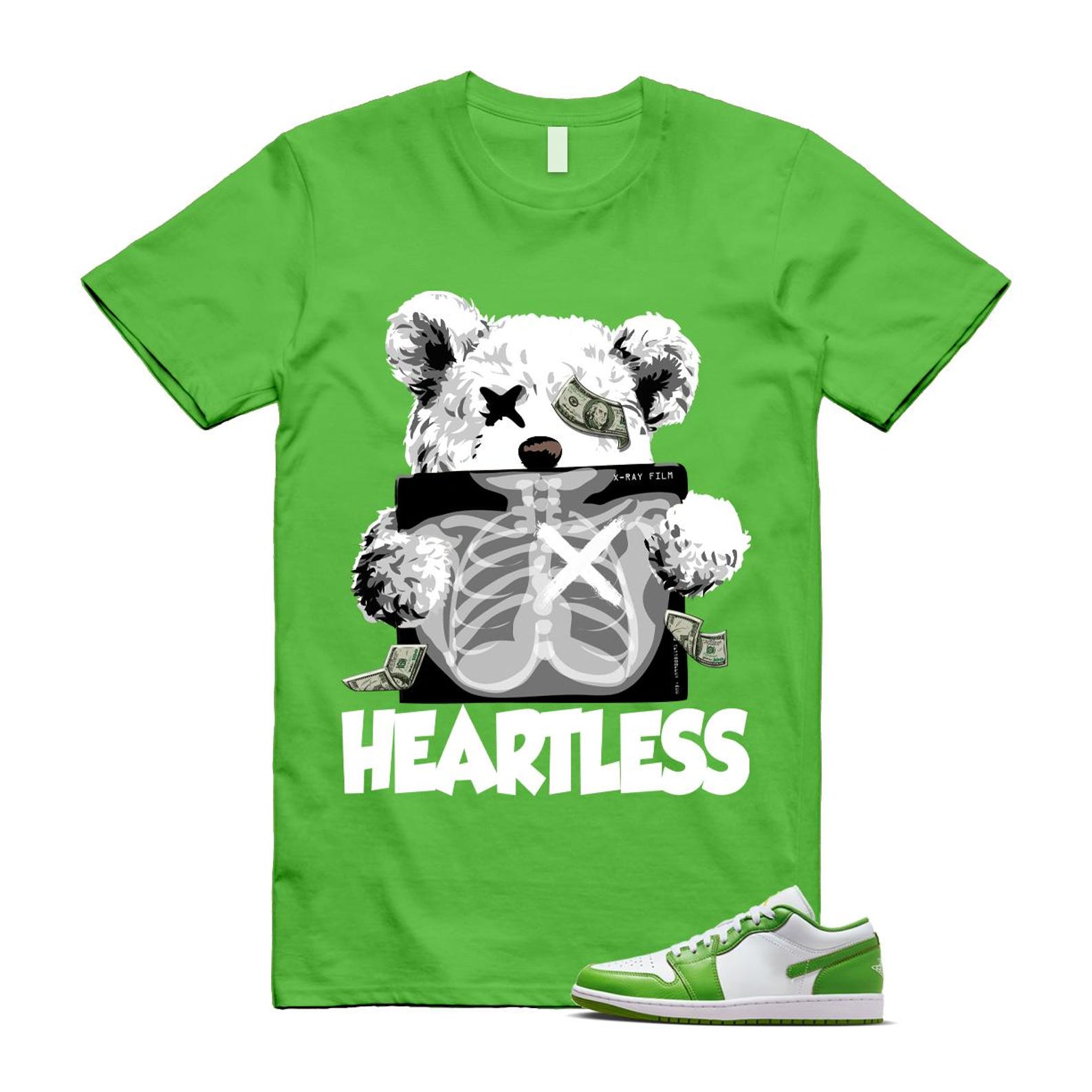 1 Chlorophyll Green White Lightning Low SE T Shirt Match HEART S