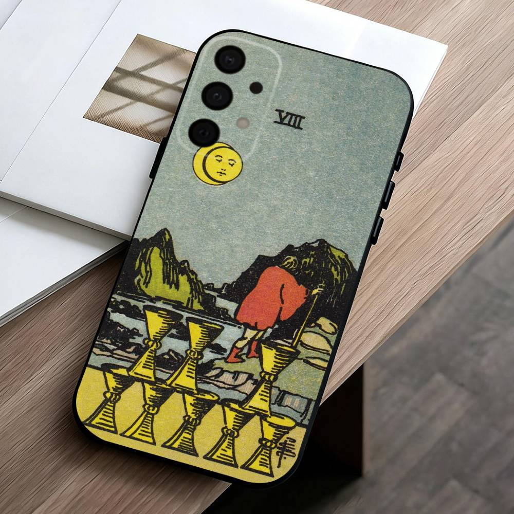 T-Tarot C-cards  Phone Case For Samsung Galaxy A73,A72,A71,A70,A53,A52,A51,Soft Silicone Black Cover