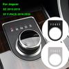 BBV1 Car Center Console Gear Shift Panel Metal Protective Cover Trim For Jaguar XE 2015-2019 XF F-PACE 2016-2020 Interior Accessories