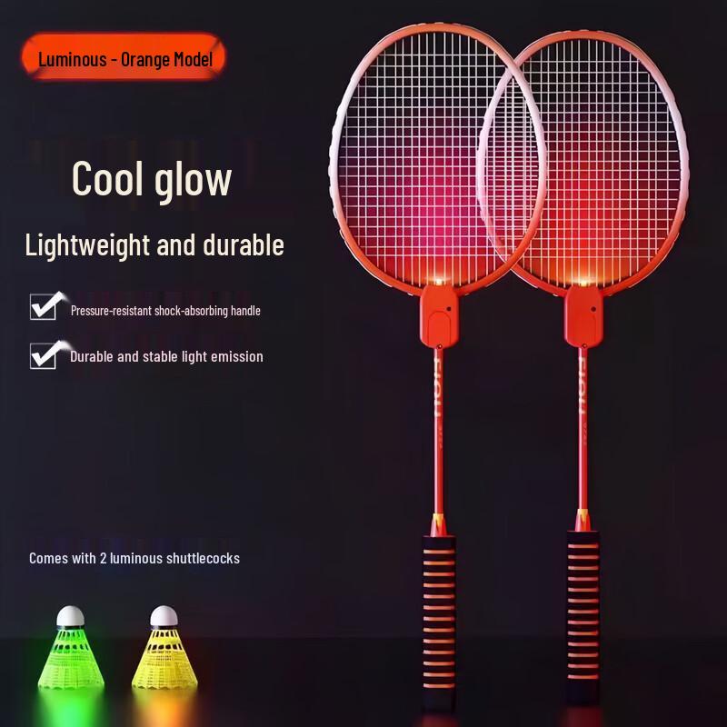 WEZHO Luminous Badminton Racket Set