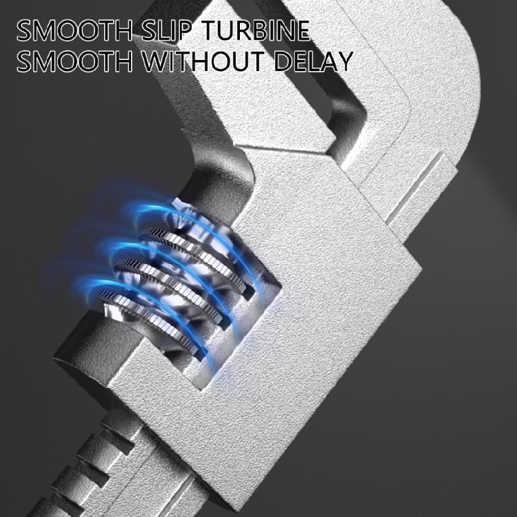 High Torque Adjustable Spanner Right Angle Wrench With Large 9.8cm Jaw Capacity, Nonslip Handle For Accurate Tightening