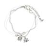 Bohemian Alloy Elephant & Sun Leather Chain Anklet with Beads