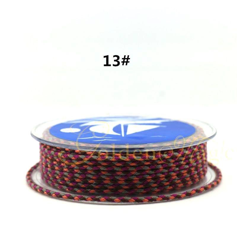 Colorful Carrying Strap Braided Rope Hand-Made Cotton Threads Handcraft Braiding Rope Braided Rope Bracelet Braiding Thread Crafts Tassel DIY Material
