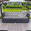 Rutschfeste Outdoor-Sofa-Kissenbezüge mit tropischem Druck, Möbelschutz, Ersatz für einzelne Sitzkissen