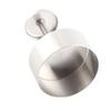 Pressa per Hamburger Patty Maker Acciaio Inossidabile 304 Diametro 10cm Schiacciatore Rotondo per Burger
